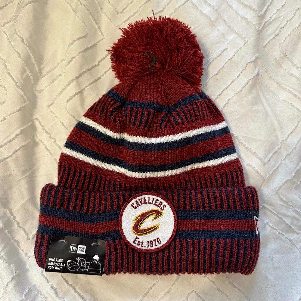 Cleveland Cavaliers New Era Pom Beanie